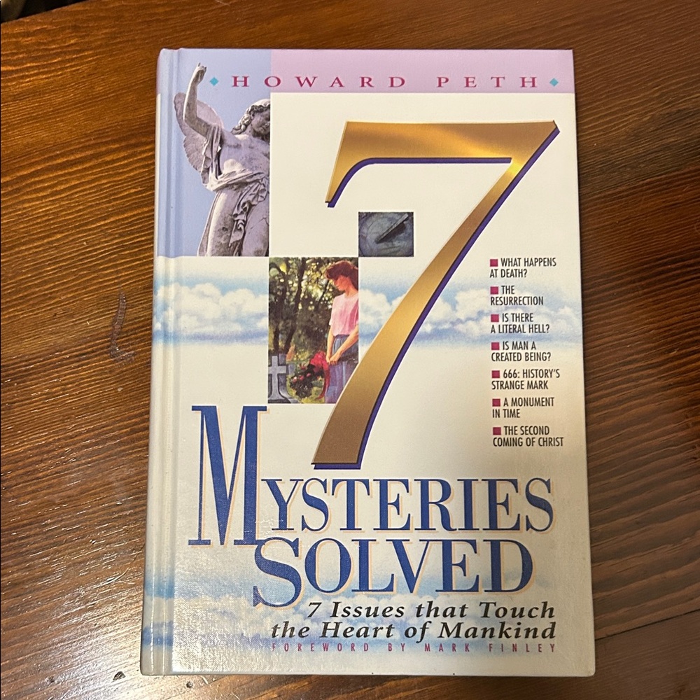 7 Mysteries Solved by Howard Peth Hardcover Book